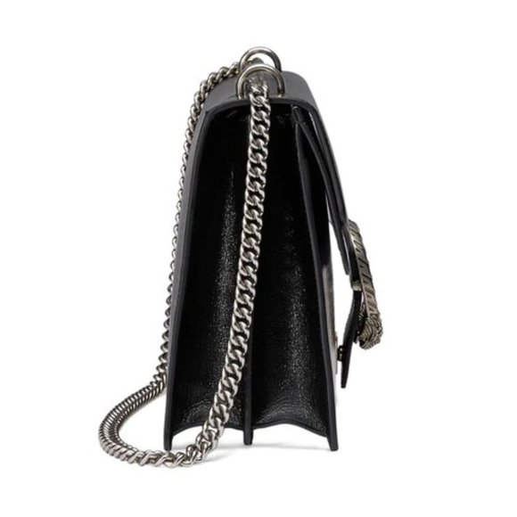 Gucci Dionysus Sega Moon Stars Shoulder Bag in Black with hand painted gold leaf - Picture 9 of 16